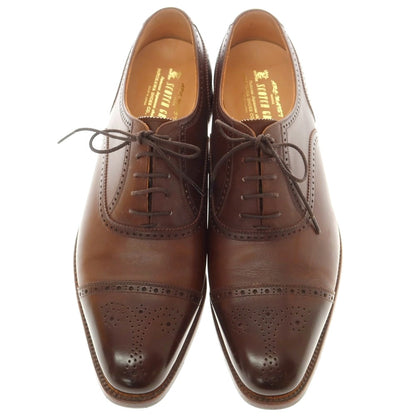 【中古】スコッチグレイン SCOTCH GRAIN セミブローグ ドレスシューズ ブラウン【 25 】【 状態ランクB 】【 メンズ 】