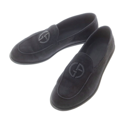 【中古】ジョルジオアルマーニ GIORGIO ARMANI スエード Uチップ スリッポン ダークネイビー【 7 】【 状態ランクA 】【 メンズ 】
