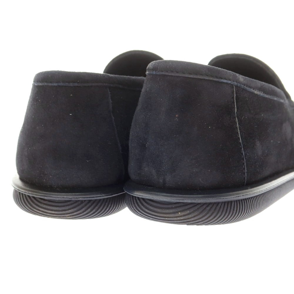 【中古】ジョルジオアルマーニ GIORGIO ARMANI スエード Uチップ スリッポン ダークネイビー【 サイズ7 】【 状態ランクA 】【 メンズ 】 [BPD]