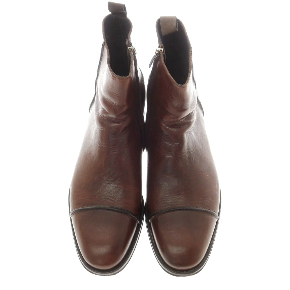 【中古】セルジオロッシ Sergio Rossi サイドジップ ブーツ ブラウン【 6 1/2 】【 状態ランクC 】【 メンズ 】