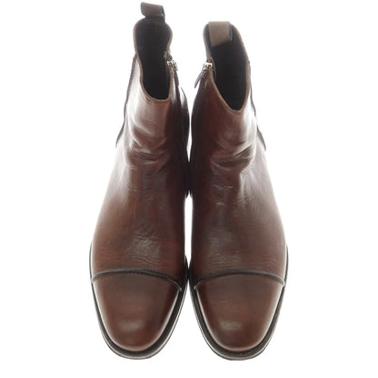 【中古】セルジオロッシ Sergio Rossi サイドジップ ブーツ ブラウン【 6 1/2 】【 状態ランクC 】【 メンズ 】