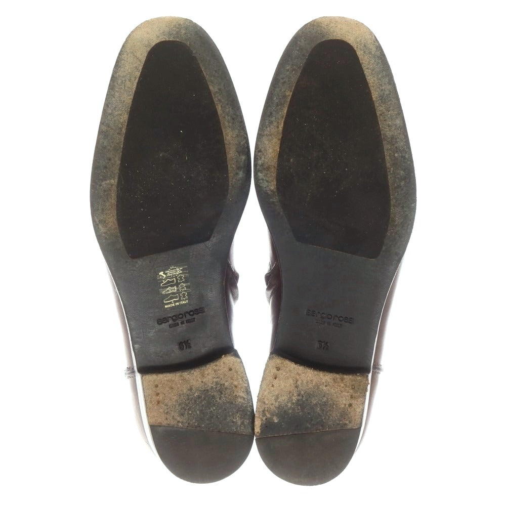 【中古】セルジオロッシ Sergio Rossi サイドジップ ブーツ ブラウン【 6 1/2 】【 状態ランクC 】【 メンズ 】
