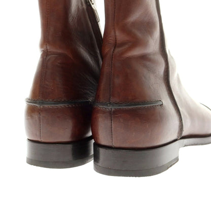 【中古】セルジオロッシ Sergio Rossi サイドジップ ブーツ ブラウン【 6 1/2 】【 状態ランクC 】【 メンズ 】