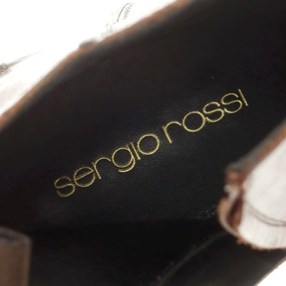 【中古】セルジオロッシ Sergio Rossi サイドジップ ブーツ ブラウン【サイズ6 1/2】【 状態ランクC 】【 メンズ 】 [CPD]