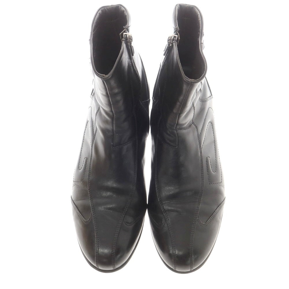 【中古】アルベルトガルディアーニ Alberto Guardiani レザー サイドジップブーツ ブラック【 41 】【 状態ランクB 】【 メンズ 】