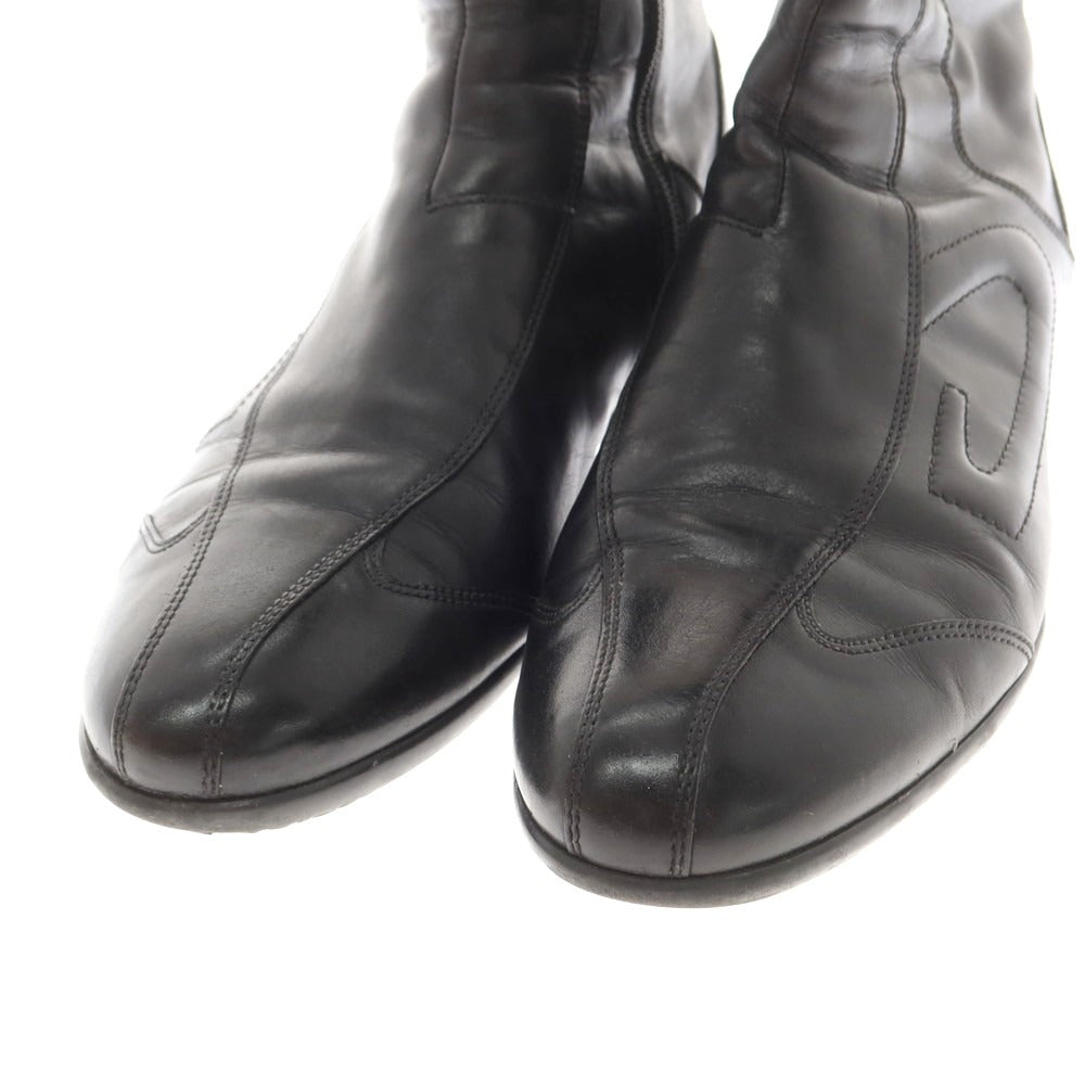 【中古】アルベルトガルディアーニ Alberto Guardiani レザー サイドジップブーツ ブラック【 41 】【 状態ランクB 】【 メンズ 】