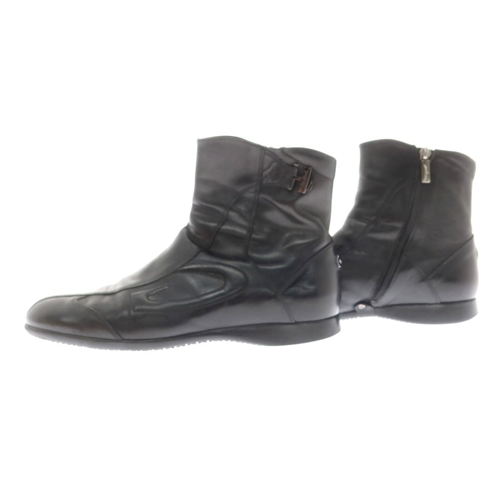 【中古】アルベルトガルディアーニ Alberto Guardiani レザー サイドジップブーツ ブラック【 41 】【 状態ランクB 】【 メンズ 】