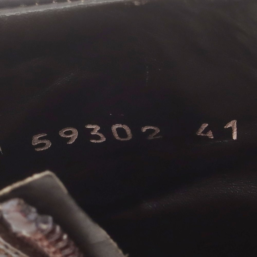 【中古】アルベルトガルディアーニ Alberto Guardiani レザー サイドジップブーツ ダークブラウン【 41 】【 状態ランクB 】【 メンズ 】