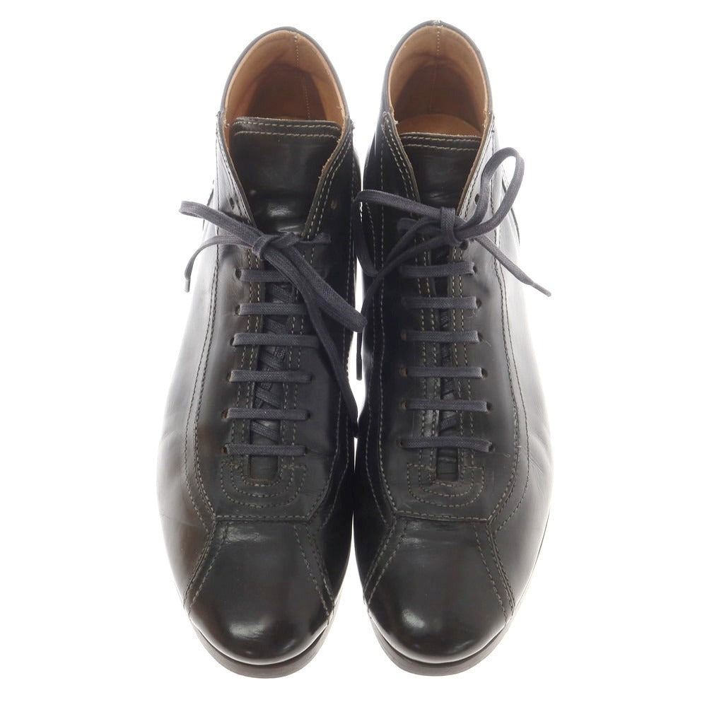 【中古】フランチェスケッティ FRANCESCHETTI レザー レースアップブーツ ブラック【 7 1/2位 】【 状態ランクC 】【 メンズ 】
