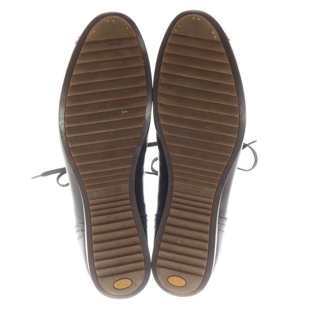 【中古】フランチェスケッティ FRANCESCHETTI レザー レースアップブーツ ブラック【 7 1/2位 】【 状態ランクC 】【 メンズ 】