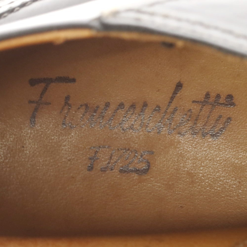 【中古】フランチェスケッティ FRANCESCHETTI レザー レースアップブーツ ブラック【 7 1/2位 】【 状態ランクC 】【 メンズ 】