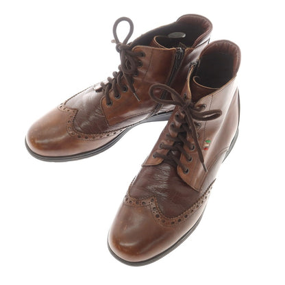 【中古】ライオン LION ウイングチップ ブーツ ブラウン【 41 】【 状態ランクC 】【 メンズ 】