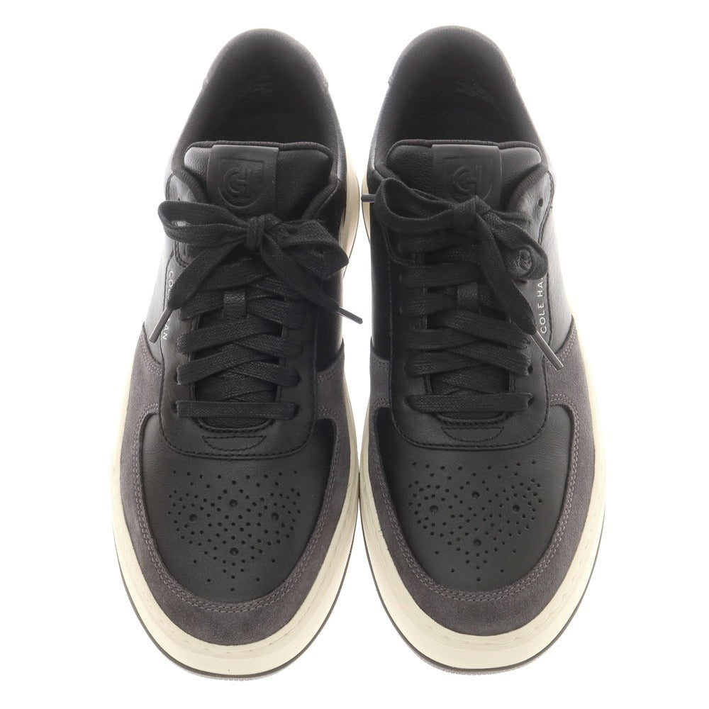【中古】コールハーン COLE HAAN レザー スニーカー ブラックxグレー【 9M 】【 状態ランクA 】【 メンズ 】