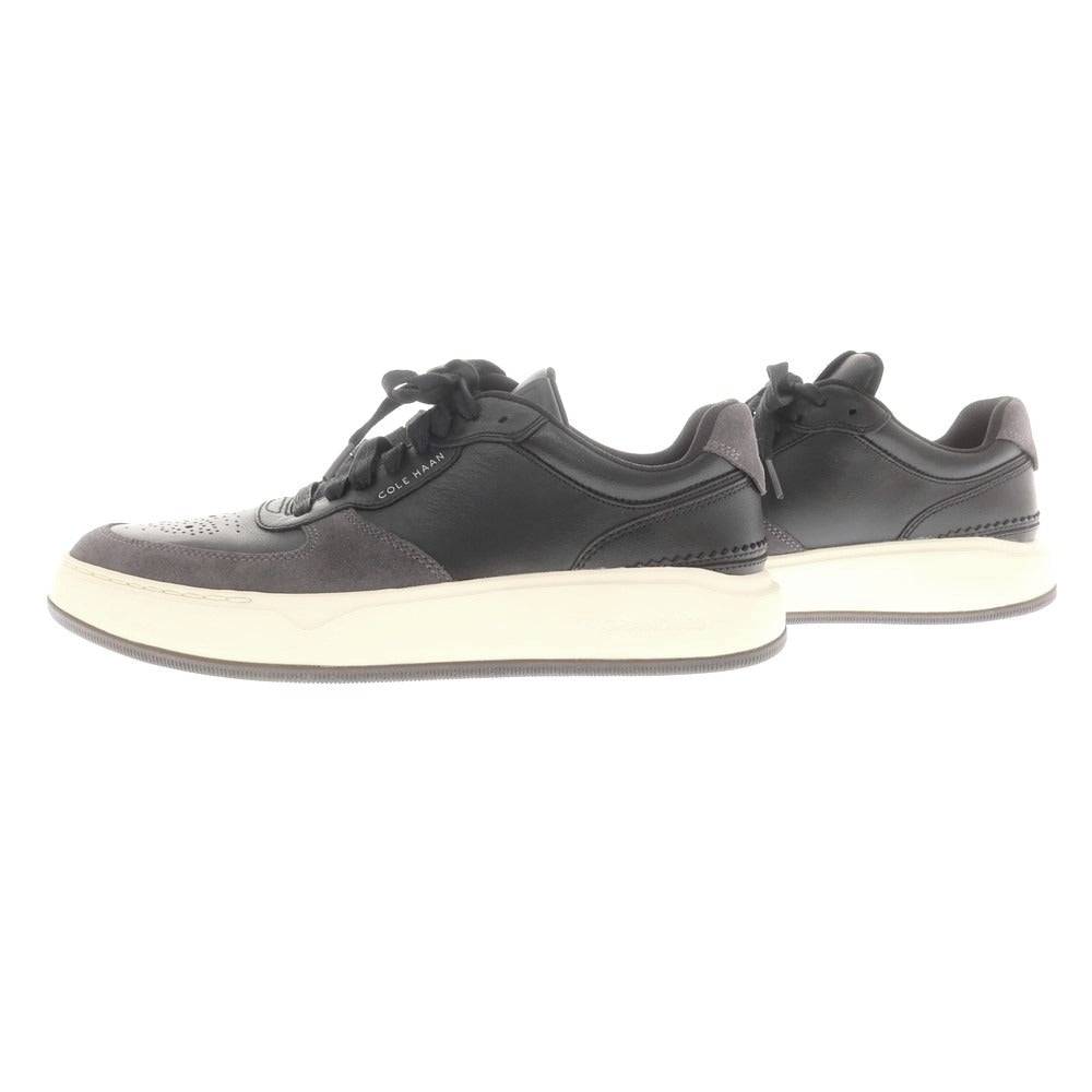 【中古】コールハーン COLE HAAN レザー スニーカー ブラックxグレー【 9M 】【 状態ランクA 】【 メンズ 】