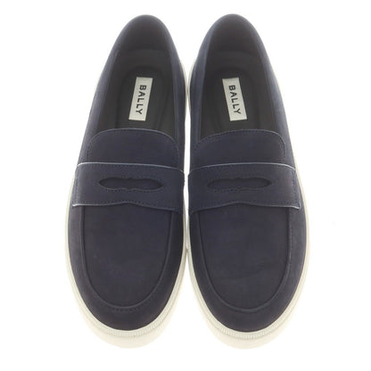【中古】バリー BALLY ヌバックレザー コインローファースニーカー ネイビー【 41 1/2 】【 状態ランクA 】【 メンズ 】
