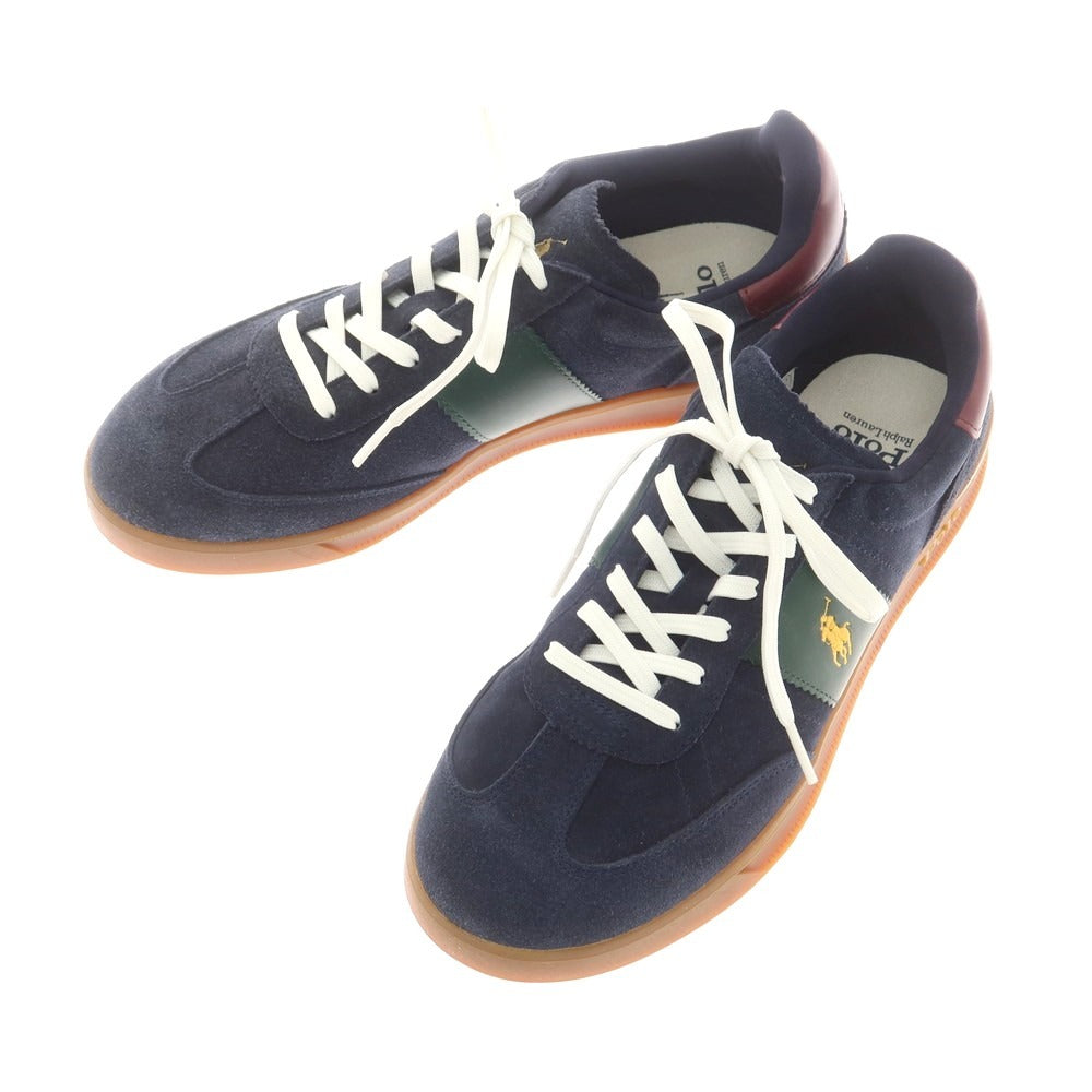 【中古】ポロ ラルフローレン Polo Ralph Lauren スエード スニーカー ネイビー【 US9 】【 状態ランクA 】【 メンズ 】