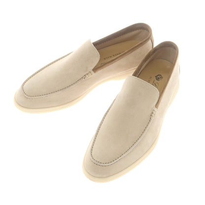 【中古】ロロピアーナ Loro Piana スエード Uチップヴァンプローファー ベージュ【 41 1/2 】【 状態ランクB 】【 メンズ 】