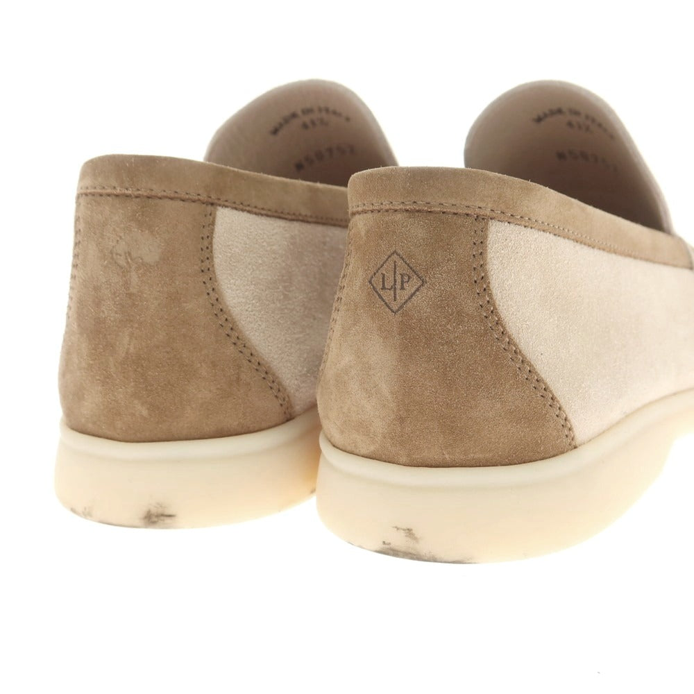 【中古】ロロピアーナ Loro Piana スエード Uチップヴァンプローファー ベージュ【 41 1/2 】【 状態ランクB 】【 メンズ 】