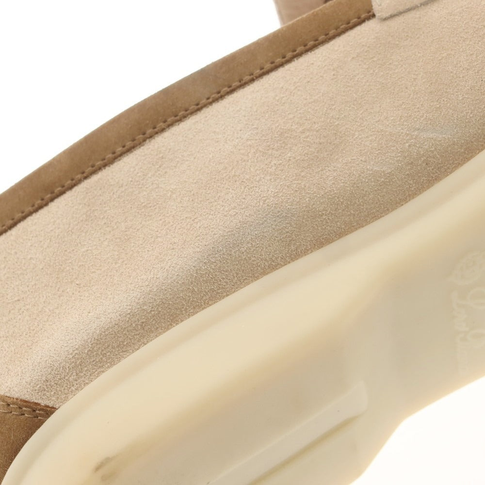 【中古】ロロピアーナ Loro Piana スエード Uチップヴァンプローファー ベージュ【 41 1/2 】【 状態ランクB 】【 メンズ 】