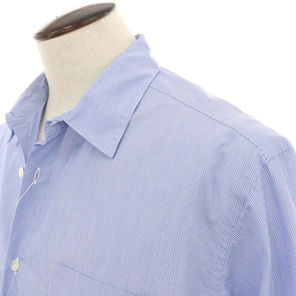 【中古】【未使用】ヤマトヤシャツ 大和屋シャツ adam et rope別注 コットン ストライプ レギュラーカラー カジュアルシャツ ブルーxホワイト【サイズL】【 状態ランクS 】【 メンズ 】