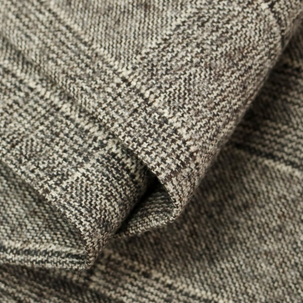 【中古】シャマット Sciamat ウール チェック ドレススラックスパンツ ウォームグレー系【 46 】【 状態ランクC 】【 メンズ 】