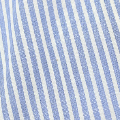 【中古】ダーバン D’URBAN コットン ストライプ 半袖シャツ ブルーxホワイト【サイズ43】【 状態ランクB 】【 メンズ 】