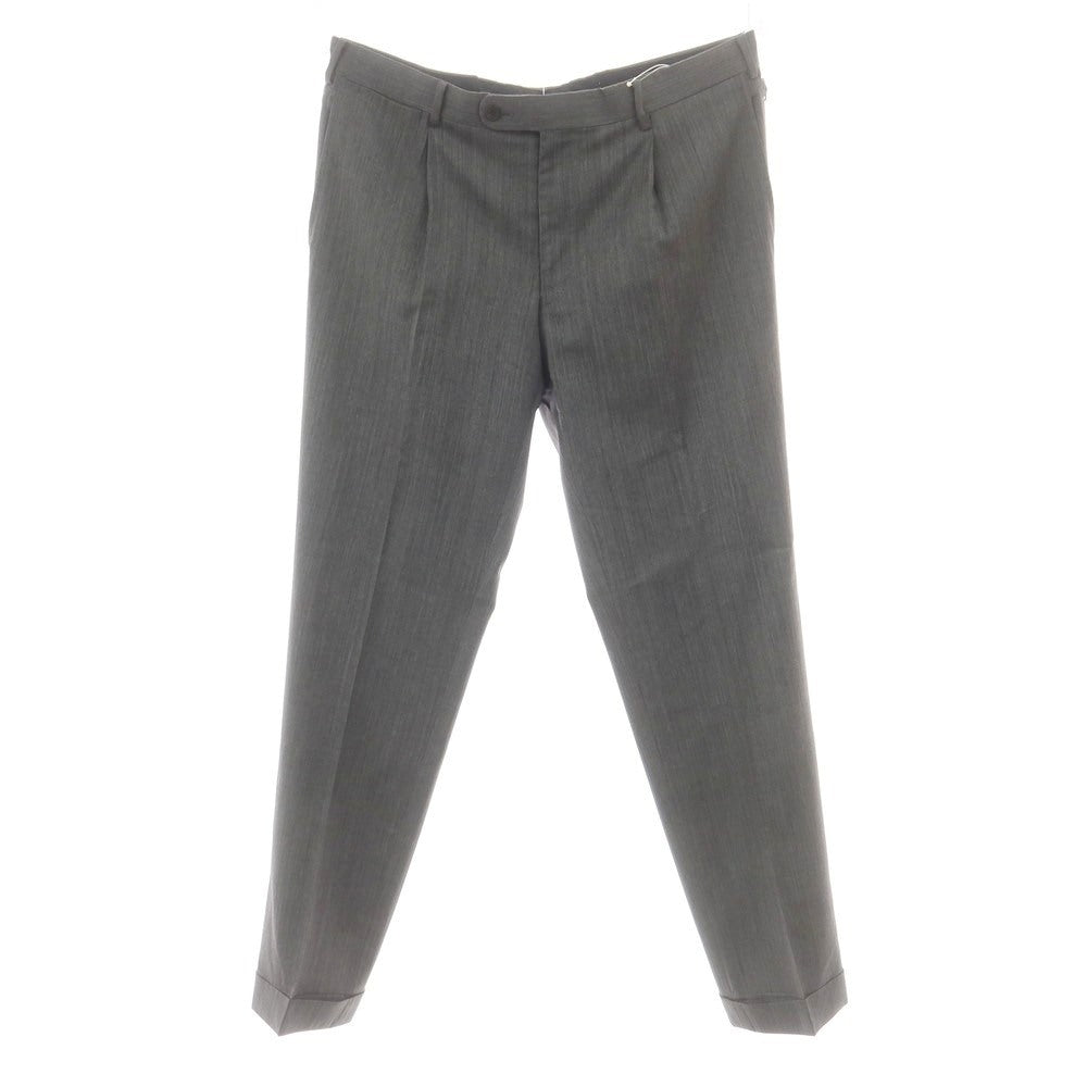 【中古】ランバンコレクション LANVIN COLLECTION ウール ドレススラックスパンツ ダークグレー系【 94 】【 状態ランクB 】【 メンズ 】