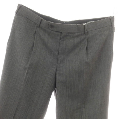 【中古】ランバンコレクション LANVIN COLLECTION ウール ドレススラックスパンツ ダークグレー系【 94 】【 状態ランクB 】【 メンズ 】