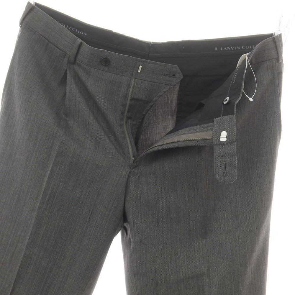 【中古】ランバンコレクション LANVIN COLLECTION ウール ドレススラックスパンツ ダークグレー系【 94 】【 状態ランクB 】【 メンズ 】