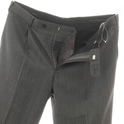【中古】ランバンコレクション LANVIN COLLECTION ウール ドレススラックスパンツ ダークグレー系【 94 】【 状態ランクB 】【 メンズ 】