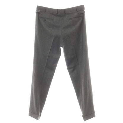【中古】ランバンコレクション LANVIN COLLECTION ウール ドレススラックスパンツ ダークグレー系【 94 】【 状態ランクB 】【 メンズ 】