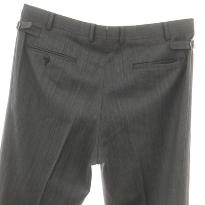 【中古】ランバンコレクション LANVIN COLLECTION ウール ドレススラックスパンツ ダークグレー系【 94 】【 状態ランクB 】【 メンズ 】