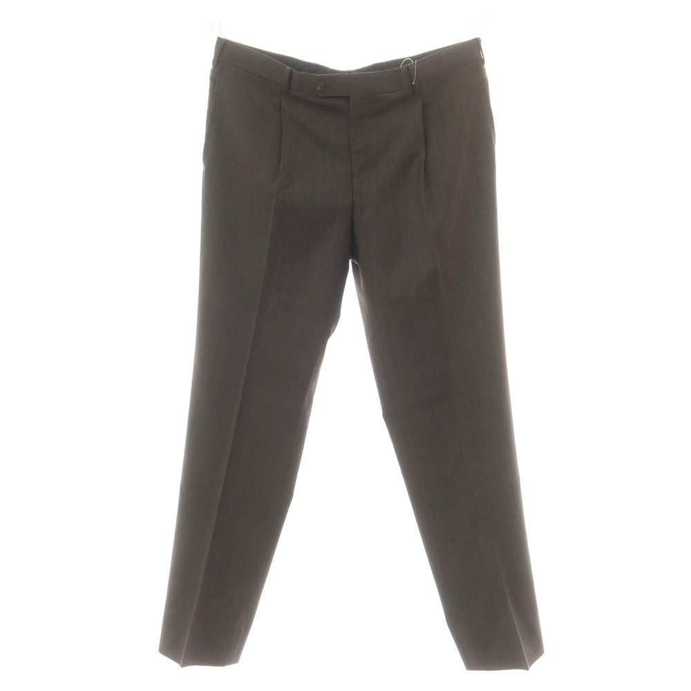 【中古】ランバンコレクション LANVIN COLLECTION ウール ドレススラックスパンツ ブラウン【 94 】【 状態ランクB 】【 メンズ 】