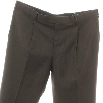 【中古】ランバンコレクション LANVIN COLLECTION ウール ドレススラックスパンツ ブラウン【 94 】【 状態ランクB 】【 メンズ 】