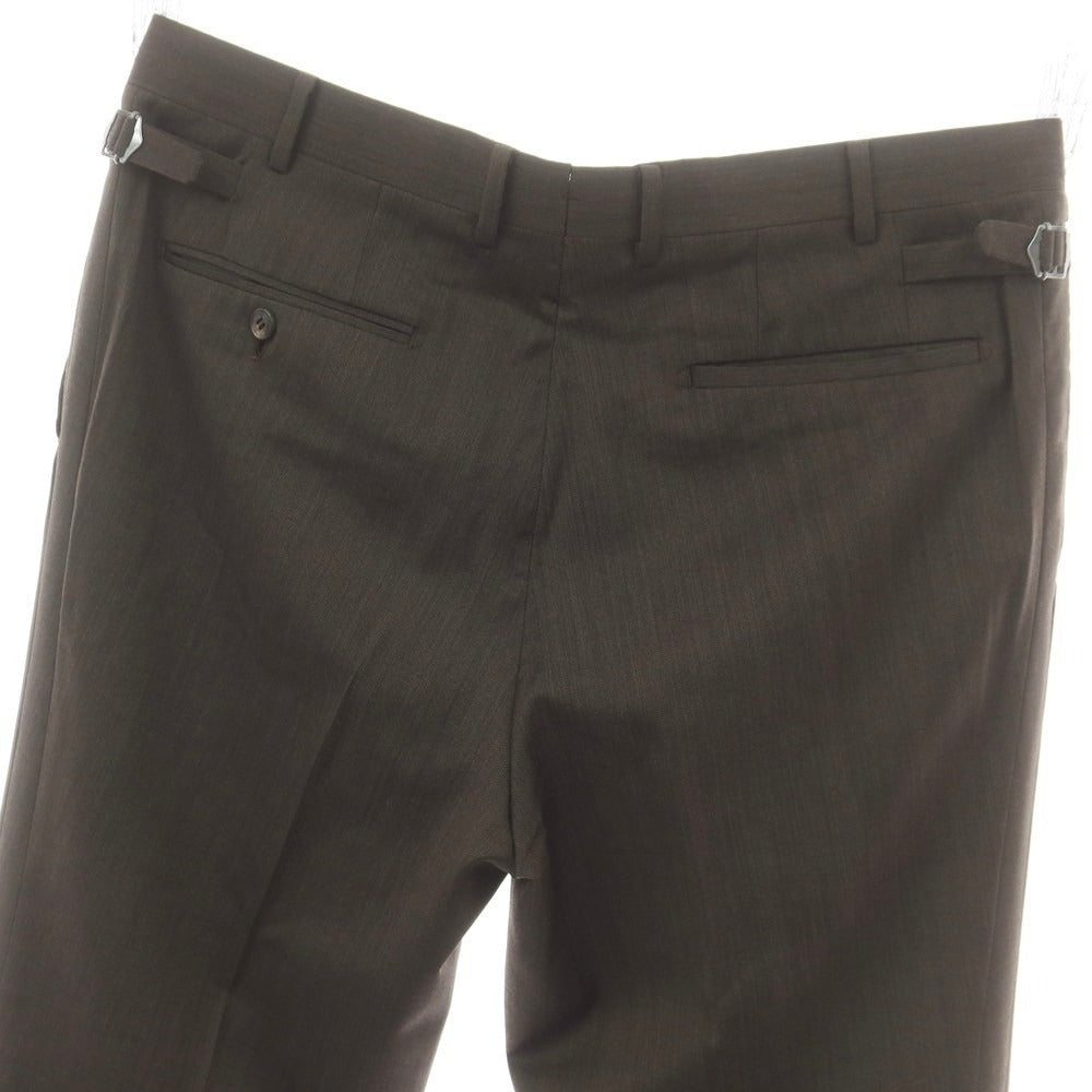 【中古】ランバンコレクション LANVIN COLLECTION ウール ドレススラックスパンツ ブラウン【 94 】【 状態ランクB 】【 メンズ 】
