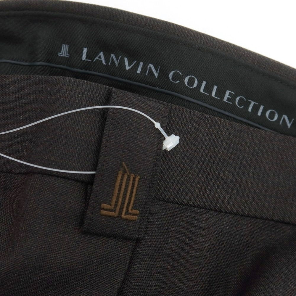 【中古】ランバンコレクション LANVIN COLLECTION ウール ドレススラックスパンツ ダークブラウン【 94 】【 状態ランクB 】【 メンズ 】