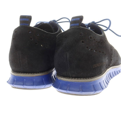 【中古】コールハーン COLE HAAN ZEROGRAND ウイングチップ スニーカー ブラックxブルー【 10 1/2M 】【 状態ランクC 】【 メンズ 】