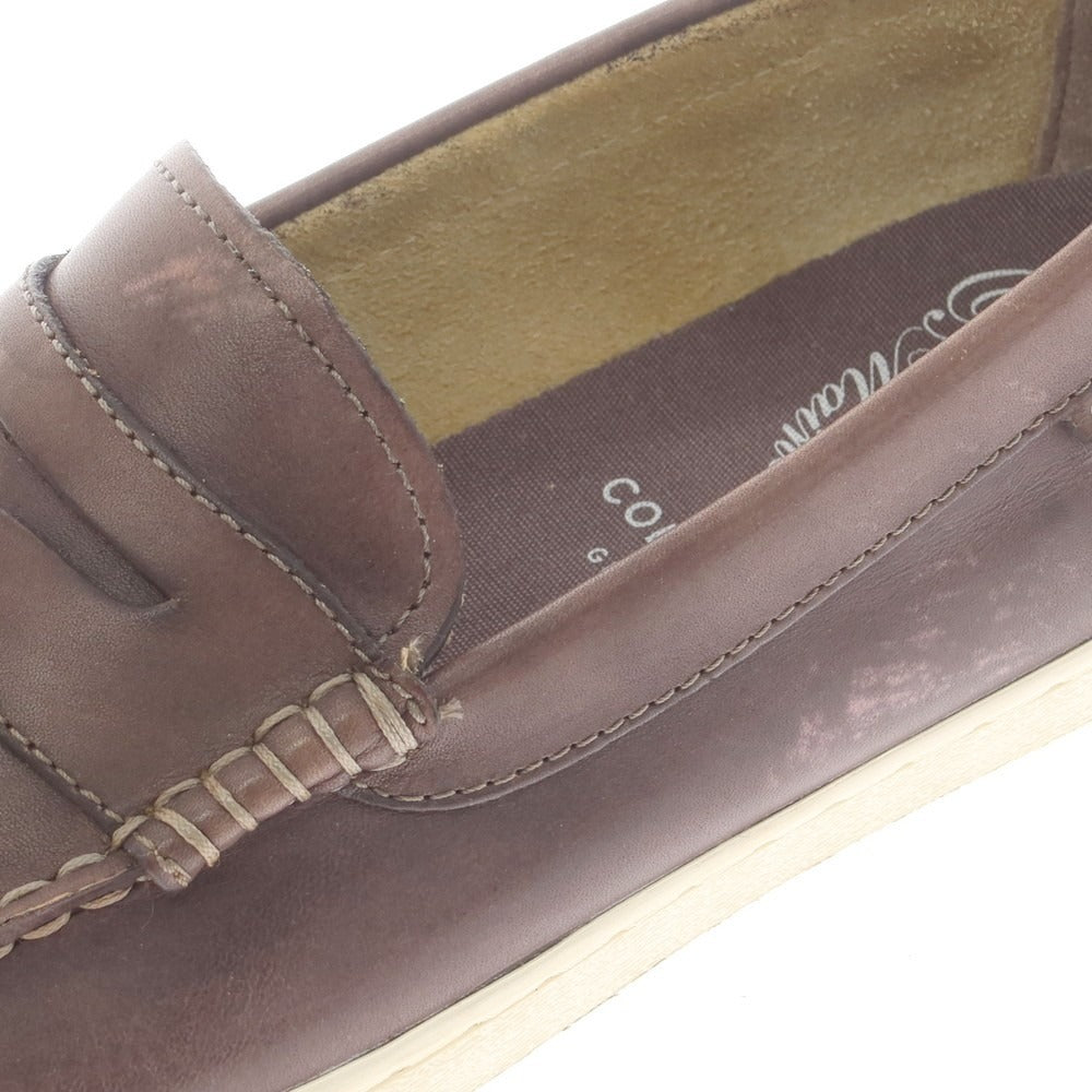 【中古】コールハーン COLE HAAN ローファー グレイッシュブラウン【 9 1/2M 】【 状態ランクC 】【 メンズ 】