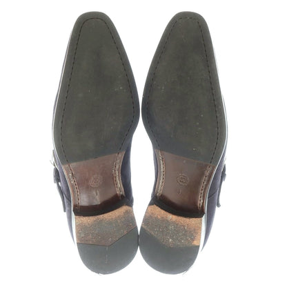 【中古】インテレッサ INTERESSA スエード シングルモンク ブーツ ネイビー【 9 】【 状態ランクB 】【 メンズ 】