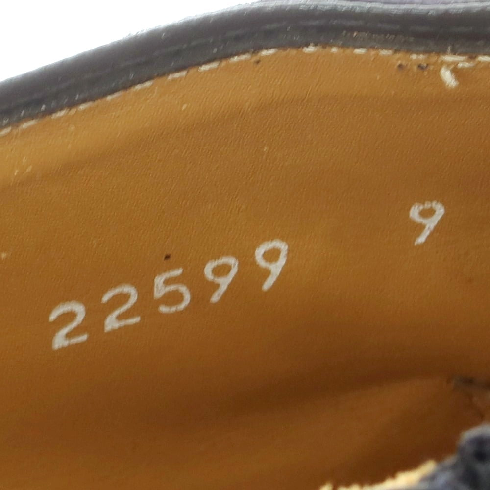 【中古】インテレッサ INTERESSA スエード シングルモンク ブーツ ネイビー【 9 】【 状態ランクB 】【 メンズ 】