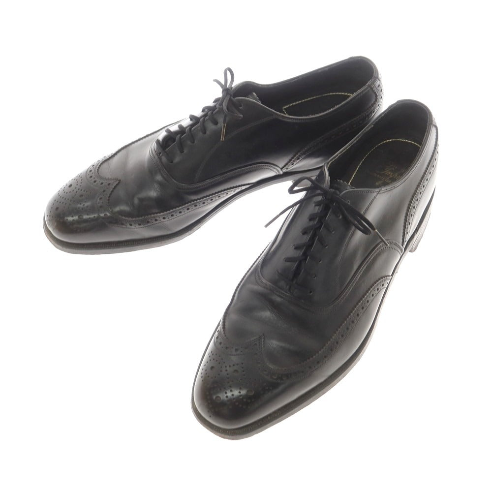 【中古】フローシャイム FLORSHEIM Royal Imperial ウイングチップ ドレスシューズ ブラック【 10D 】【 状態ランクC 】【 メンズ 】