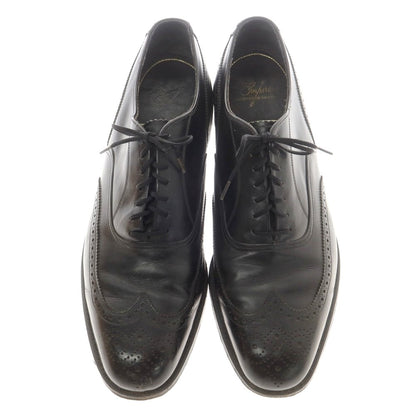 【中古】フローシャイム FLORSHEIM Royal Imperial ウイングチップ ドレスシューズ ブラック【 10D 】【 状態ランクC 】【 メンズ 】