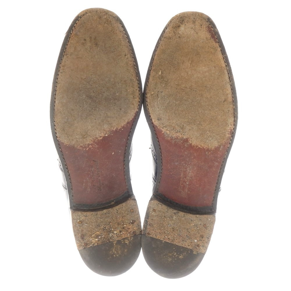 【中古】フローシャイム FLORSHEIM Royal Imperial ウイングチップ ドレスシューズ ブラック【 10D 】【 状態ランクC 】【 メンズ 】