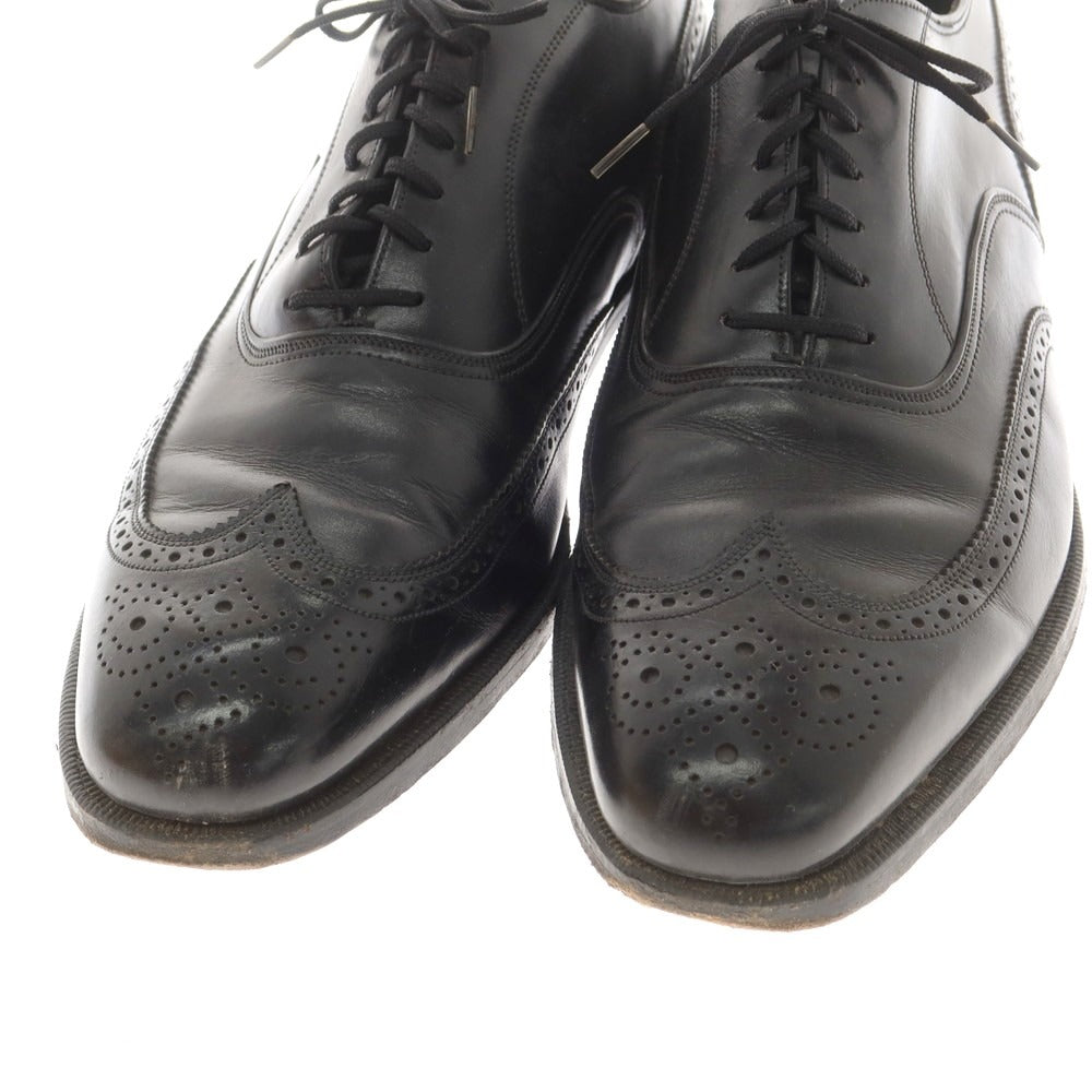 【中古】フローシャイム FLORSHEIM Royal Imperial ウイングチップ ドレスシューズ ブラック【 10D 】【 状態ランクC 】【 メンズ 】