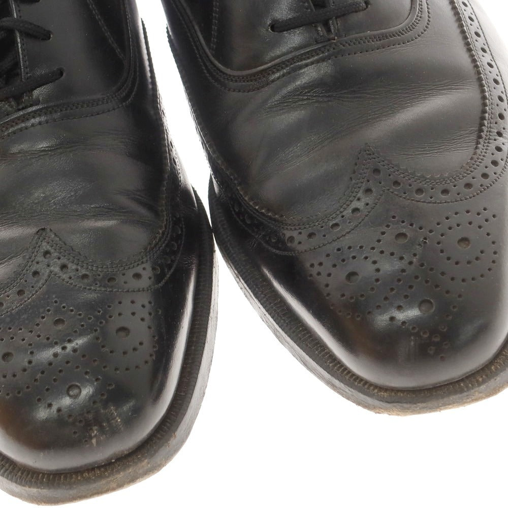 【中古】フローシャイム FLORSHEIM Royal Imperial ウイングチップ ドレスシューズ ブラック【 10D 】【 状態ランクC 】【 メンズ 】