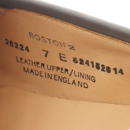 【中古】クロケットアンドジョーンズ CROCKETT&amp;JONES ユナイテッドアローズ別注 BOSTON2 スエード ローファー ブラック【 7E 】【 状態ランクA 】【 メンズ 】
