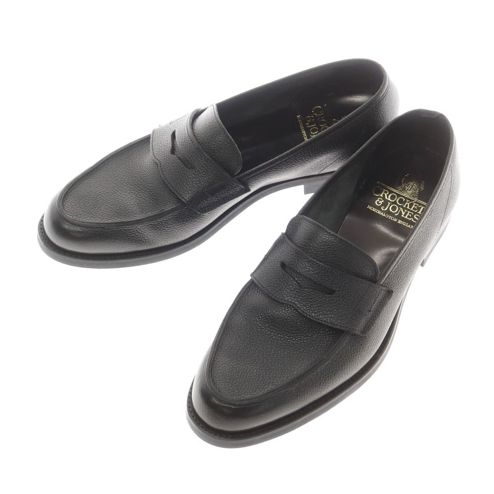【中古】クロケットアンドジョーンズ CROCKETT&amp;JONES RICHMOND2 コインローファー ブラック【 7E 】【 状態ランクB 】【 メンズ 】