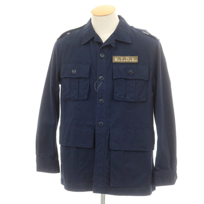 【中古】ミダ M.I.D.A. コットン ミリタリージャケット ネイビー【 S 】【 状態ランクB 】【 メンズ 】