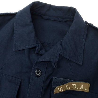 【中古】ミダ M.I.D.A. コットン ミリタリージャケット ネイビー【 S 】【 状態ランクB 】【 メンズ 】