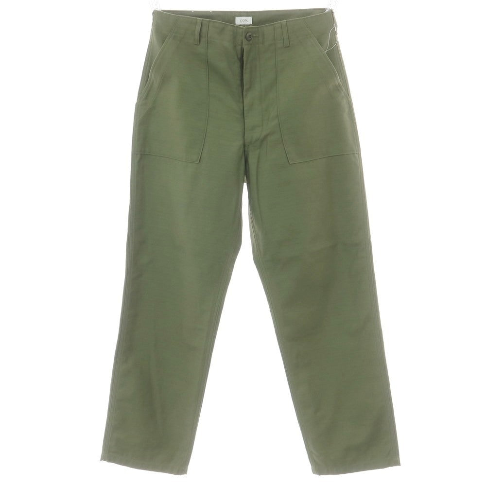 【中古】シオタ CIOTA スビンコットン バックサテン ベイカーパンツ オリーブ【 5 】【 状態ランクA 】【 メンズ 】